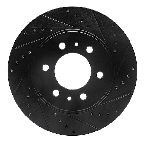 Dynamic Friction Co DFC Brake Rotor - Drilled and Slotted - Black 633-54215R - main