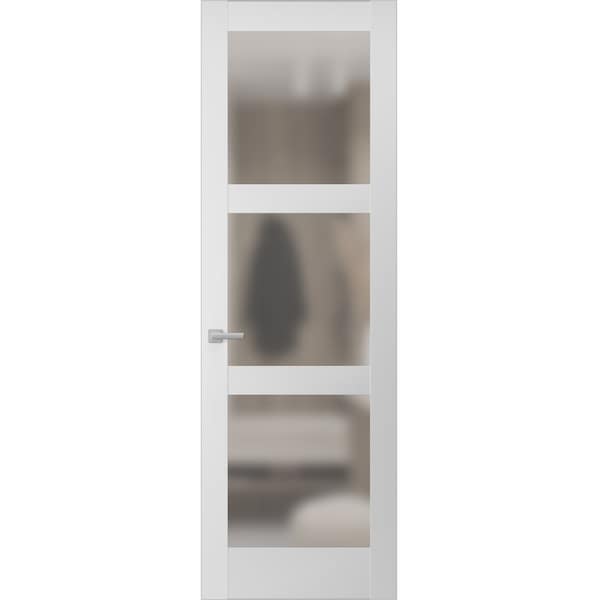Sartodoors Hidden Door, Lucia 2552 White Silk Concealed Metal Frame 28 x 96 Right Inswing LUCIA2552MF-BEM-28x96-RH-I - main