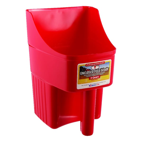 Little Giant Little Giant Plastic Red 3 qt Feed Scoop ENSC3RED - main
