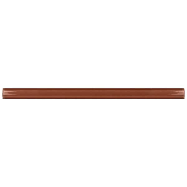 Apollo Tile Arte 0.47 in. x 7.87 in. Glossy Red Ceramic Pencil Tile Trims 0.3 sq. ft./case, 10PK RID88TERPENGL - main