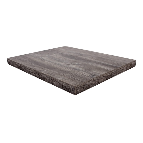Bfm Seating Midtown Table Top - 1 7/8in Melamine with Honeycomb Core - 30x72 Driftwood DW3072 - main