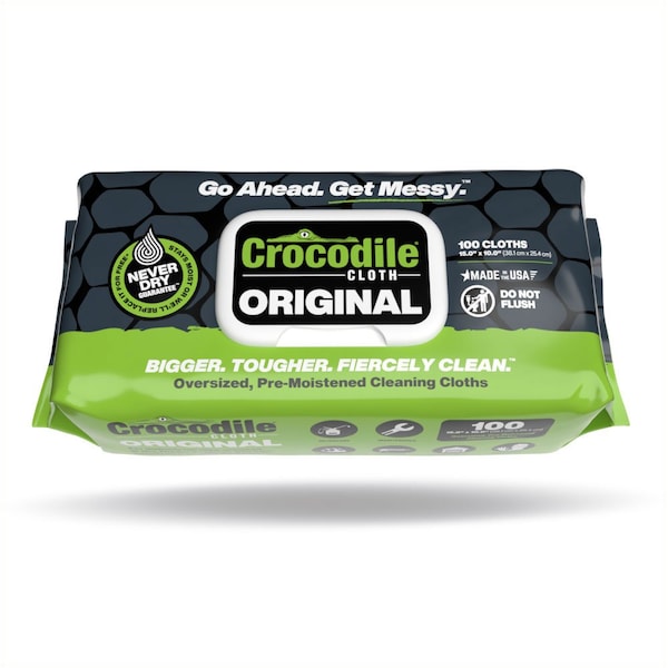 Crocoldile Cloth Crocodile Cloth Original Fiber Blend Cleaning Wipes 15 in. W X 10 in. L, 100PK 5900-6 - main