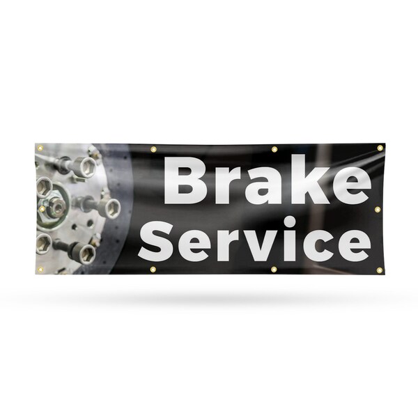 Signmission Brake Service, 36 Inch x 96 Inch, Vinyl Banner B-96-30494 - main