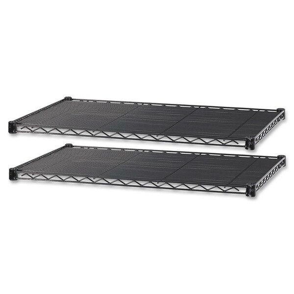 Safco Wire Shelving, 24"D x 36"W, Black, Depth: 24" 5290BL - main