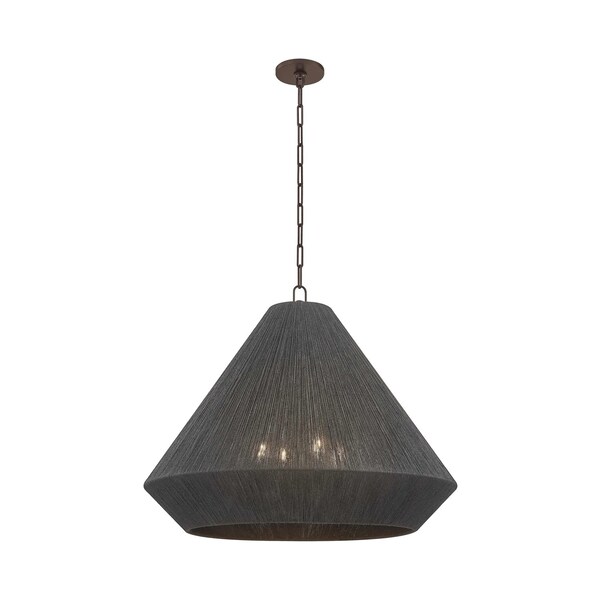 Troy Lighting 1 Light Gustavo Pendant Patina Brass/Off-White F2620-PBR/OW - main