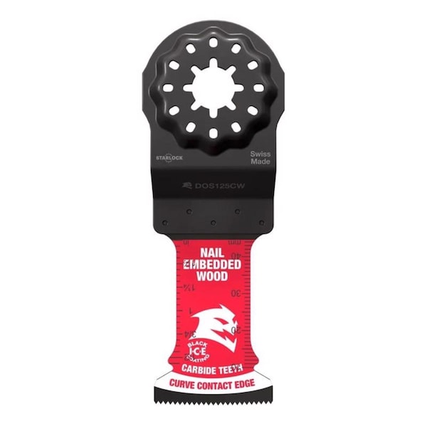 Diablo Demo Demon Amped 1-3/4 in. L X 1-1/4 in. W Carbide Oscillating Blade Nail-Embedded Wood 10 pk DOU125CW10 - main