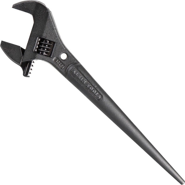 Klein Tools Adjustable Spud Wrench, Open End, 1-7/16 in Head, 0 in Offset, Alloy Steel, Black Oxide 3227 - main