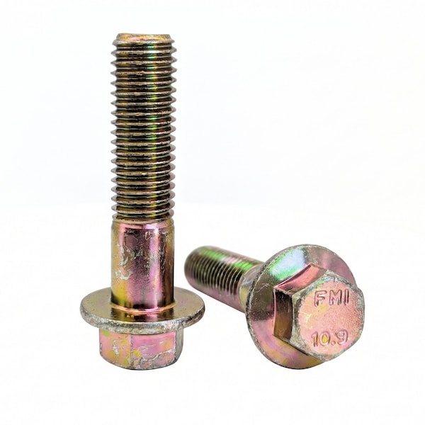 Zdb Industrial M12-1.75 x 50mm Class 10.9 ISO 4162 Frame Bolt, Zinc Yellow 10000159 - main