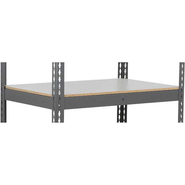 Global Industrial Extra Heavy Duty Boltless Shelving Additional Shelf, 36"W x 12"D, Laminate Deck 235448GY - main