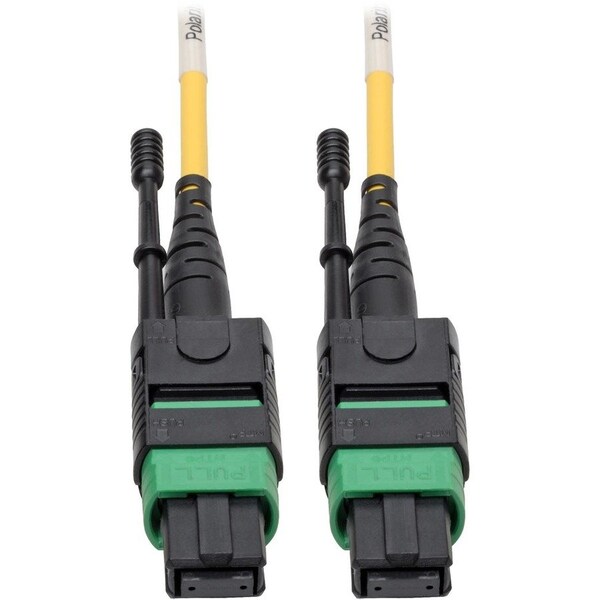 Eaton Tripp Lite Series MTP/MPO APC Singlemode Patch Cable F/F, 12 Fiber, 40/100 GbE, QSFP+ N390-02M-12-AP - main