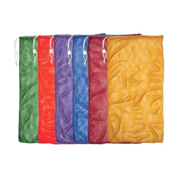 Champion Sports Mesh Equipment Bag, 24in x 48in, Assorted Colors, PK6 MB22SET - main