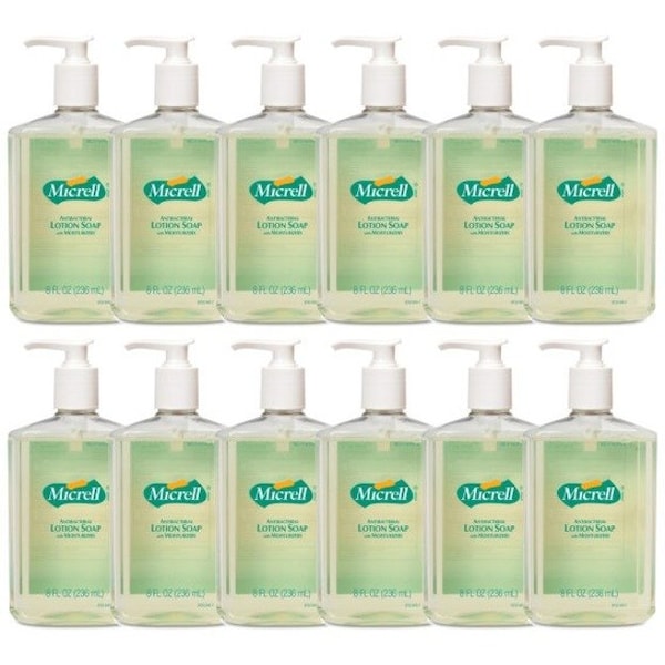 Micrell Antibacterial Lotion Soap, Citrus, 8 fl oz (236.6 mL) 12 PK GOJ975212CT - main