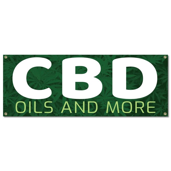Signmission CDB Oils and More, 18 Inch, Banner B-30358 - main