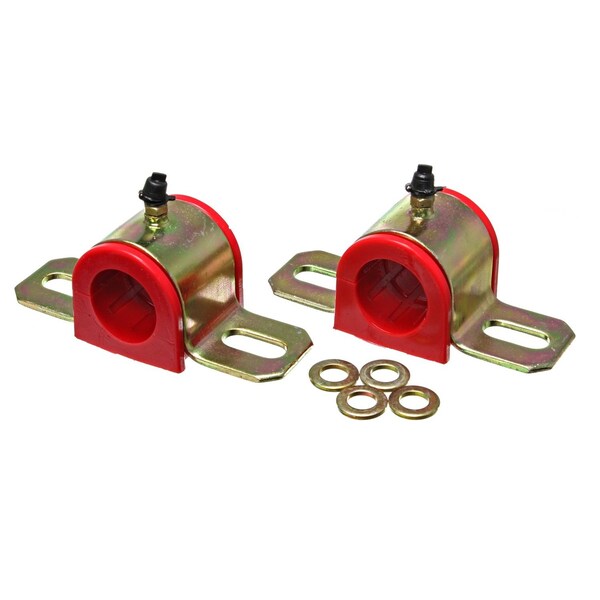Energy Suspension Stabilizer Bar Mount Bushing, 1.125 Inch Bar Diameter; Red; Polyurethane; Greaseable 9.5164R - main