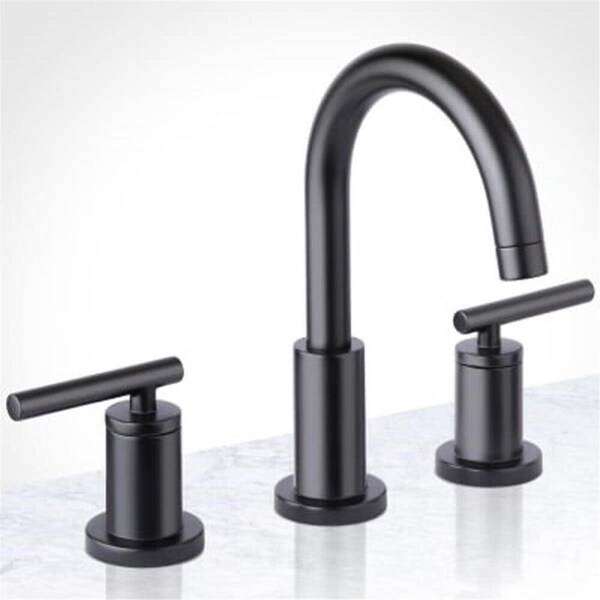 Miseno Mia Widespread Bathroom Faucet, Black MNO1343LFB - main