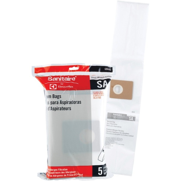 Sanitaire Bag, Allergen, 2" L x 10-9/64" W, Paper, PK5 6844010 - main