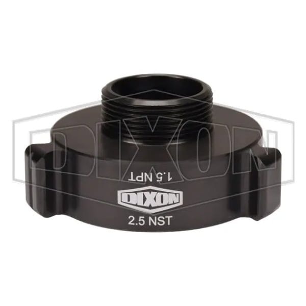 Dixon Style N37 Rocker Lug Hydrant Adapter, 2-1/2 x 1-1/2 in, Female NST NH x MNPT Connection, Hardcoat N37-25F15T - main