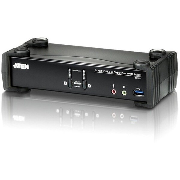 Aten 2-Port USB 3.0 4K DisplayPort KVMP Switch CS1922 - main