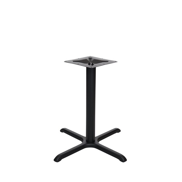 Bfm Seating Stamped Steel - 30 x 30 Cross Base - Dining Height - 3in Column - 11 7/8in Bolt-On Top Plate STB-3030BP - main