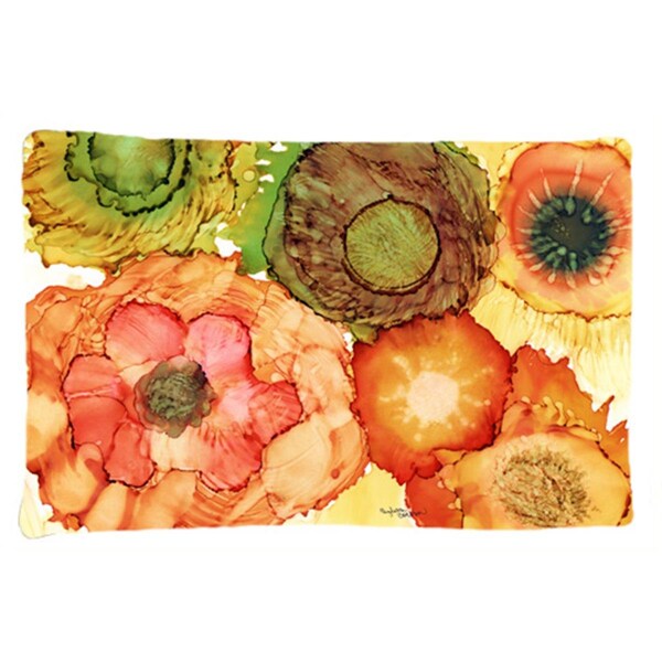 Carolines Treasures Abstract Flowers Blossoms Fabric Standard Pillowcase 8970PILLOWCASE - main