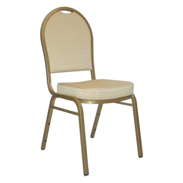 Flash Furniture Hercules Banquet Chair, 17-1/4 in W 20-1/4" L 37-1/2" H, Fixed, Fabric Seat FD-C03-ALLGOLD-H20124E-GG - main