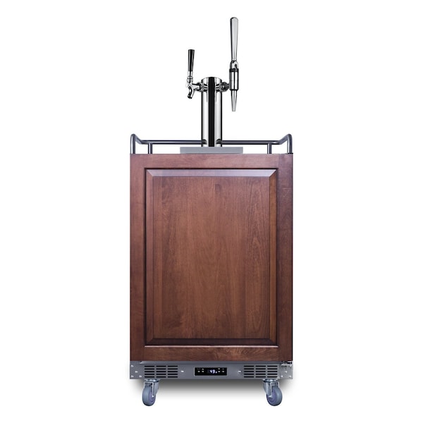 Summit 24in Wide Built-In Cold Brew/Nitro Coffee Kegerator Panel Not Included SBC682PNRCMTWIN - main