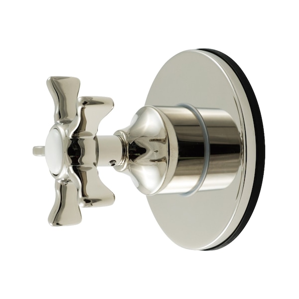 Kingston Brass Single-Handle Six-Way Diverter Valve with Round Trim Kit, Polished Nickel KS4036NX - main