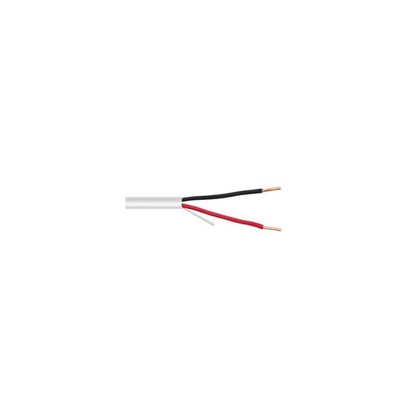 Cable Wholesale 22/2 (22AWG 2C) Solid CM Security Cable, White, 500 ft, Pullbox 10K4-02912TF - main
