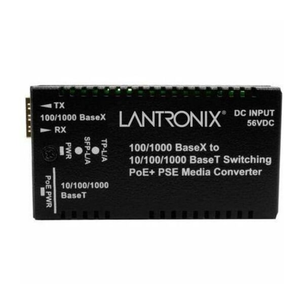 Transition Networks POE MEDIA CONVERTER 1GE TP TO FIBE SFPR MINI 802.3AT PSE W/ -NA PWR M/GE-PSW-PSE-01-NA - main