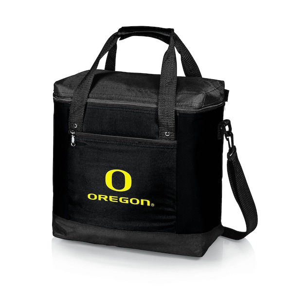 Picnic Time Family Of Brands NCAA Oregon Ducks Montero Tote Cooler Bag - Soft Cooler Bag - Picnic Tote, Black 604-00-179-474-0 - main