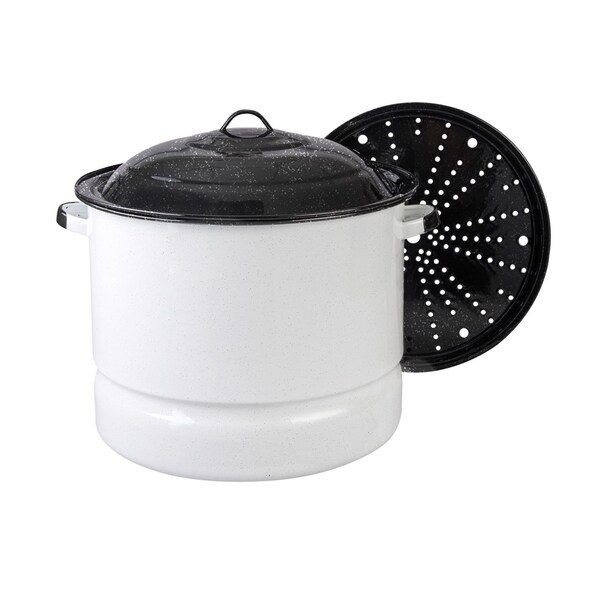Cinsa Ceramic Over Steel Steamer Set 34 qt 321162 - main
