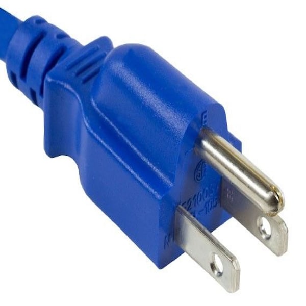 Sanoxy 2-PACK 2ft 18 AWG Universal Power Cord IEC320 C13 to NEMA 5-15P, Blue SNX-CBL-LDR-PW130-2202 - main