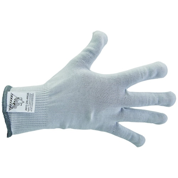 Workhorse Color-Coded Cut-Resistant Hand Protection Gloves, FDA-Compliant, A8, 13 Gauge WH A513-WHT-2XL - main