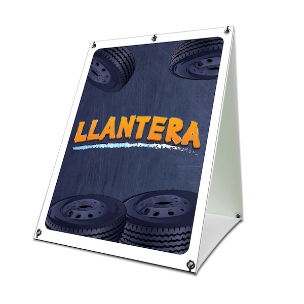 Signmission Llantera, 36 Inch x 24 Inch A-frame Yard Sign, Coroplast Yard Sign SBC-2436-30401 - main