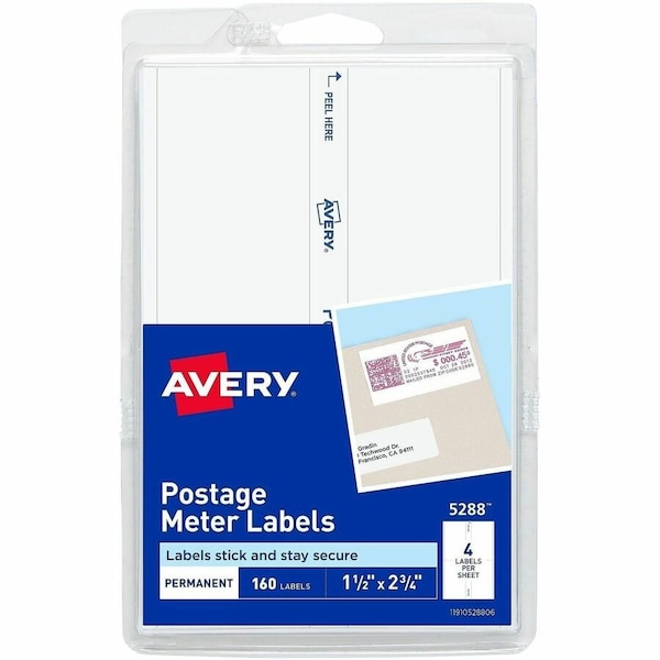 Avery Label, Postage Meter, We, 160 6PK AVE05288 - main