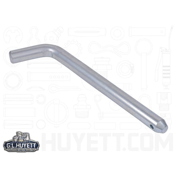 Huyett Bent Hitch Pin, Zinc Plated, 0.500 in Dia x 5.000 in Effective L x 0.156 in Hole Dia BTP-0500-5000 - main