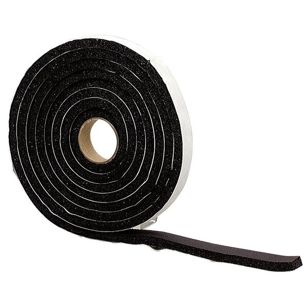 M-D Building Products 0 Premium Weatherstrip Tape, 34 in W, 10 ft L, Rubber, Black 6593 - main