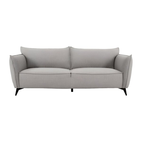 Homeroots 91" Gray Sofa With Black Legs 480923 - main