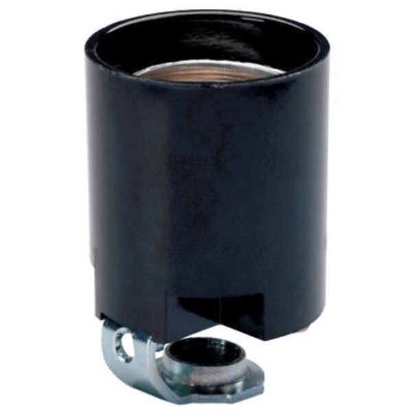 Legrand Lamp Holder, 125 V, Black 31528PHBCC10 - main