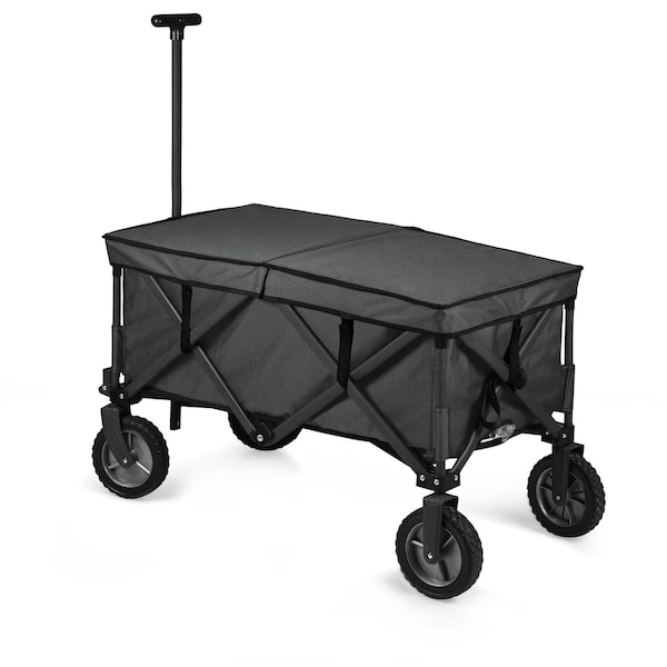 Picnic Time Family Of Brands Adventure Wagon Elite Portable Utility Wagon with Table & Liner, Dark Gray 739-85-679-000-0 - main