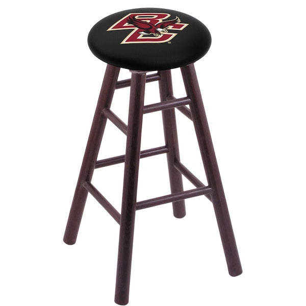 Holland Bar Stool Co Oak Bar Stool, Dark Cherry Finish, Boston College Seat RC30OSDC - main