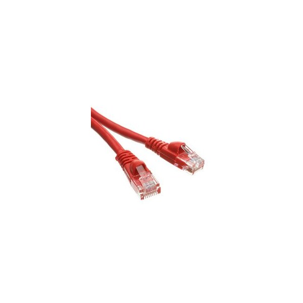 Cable Wholesale Cat6a Red Copper Ethernet Patch Cable, 10 Gigabit, Snagless/Molded Boot, POE Compliant, 500 MHz, 10ft 13X6-07110 - main