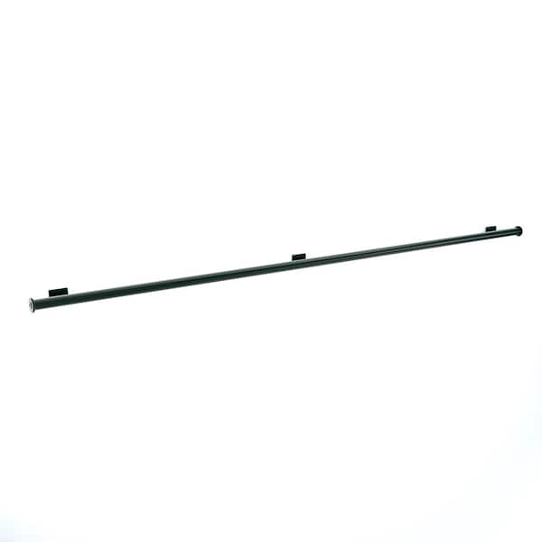 Quiet Glide 6' Black Ladder Rail Kit for Rolling Ladder System QG.4006-202.08 - main