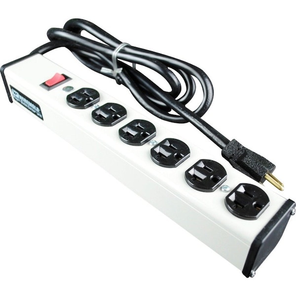 Wiremold Outlet Strip, SJT, 5-20P, 15 ft., White ULB620-15 - main