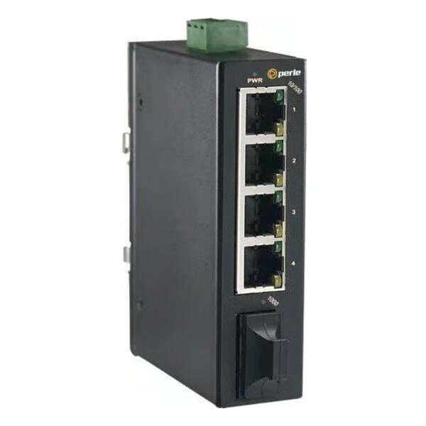 Perle Systems M2ST2 Industrial Switch with 5-ports: 4 x 10/100Mbps RJ45 ports and 1 x 100Base-FX 07017420 - main