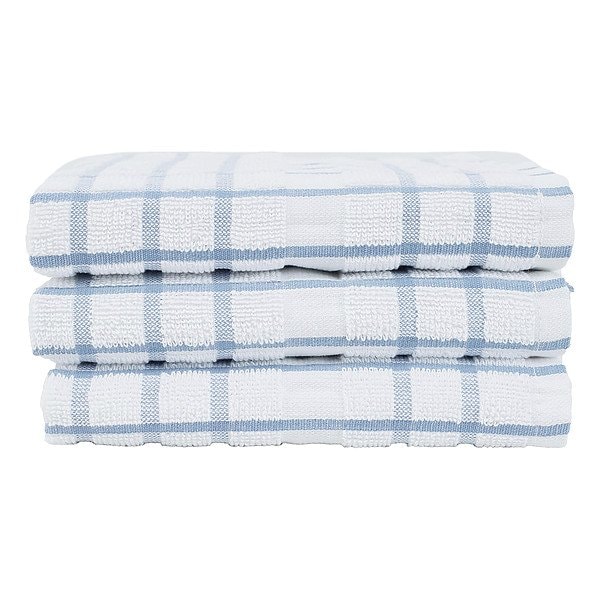 Martex Kitchen Towel, Blue, 25" L, 15" W, PK144 1C41655 - main