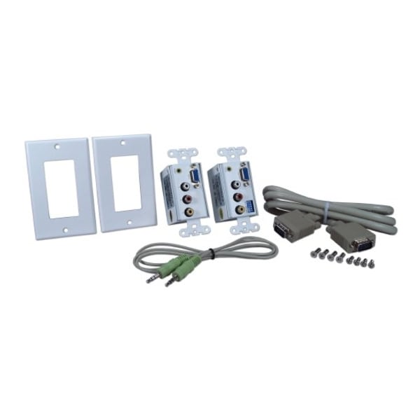 Qvs Vga And Composite Av Cat5E Wallplate Extender Kit VARCA-1P - main