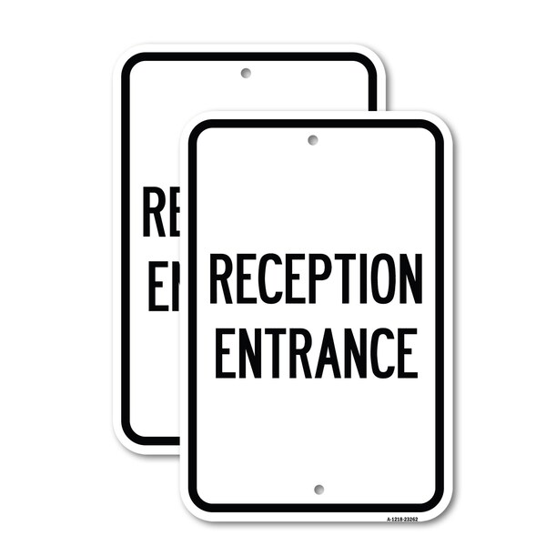 Signmission Private Parking Only Unauthorized Vehicles Will Be Towe, 12'' X 18'', Heavy Gauge Aluminum, 2PK A-1218-2PACK-23262 - main
