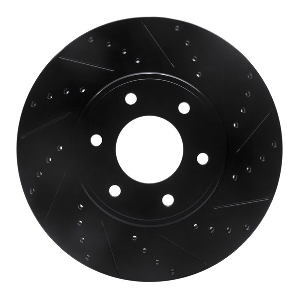 Dynamic Friction Co DFC Brake Rotor - Drilled and Slotted - Black 633-47069R - main