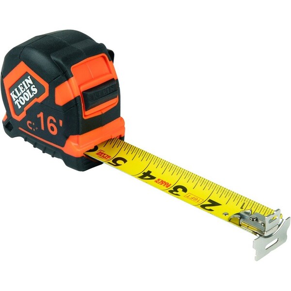 Klein Tools Tape Measure, 16-Foot Magnetic Double-Hook 9216 - main